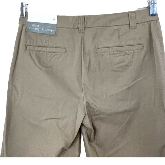 Liz Claiborne Pants Womens 4 SLOANE Slacks Trousers Wide Leg Indian Glass Office - Picture 4 of 11